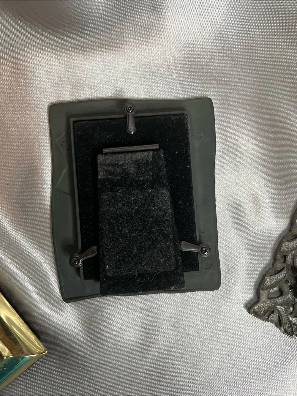 Pewter look and brass Ornate Picture Frame - Decorative Home Accent